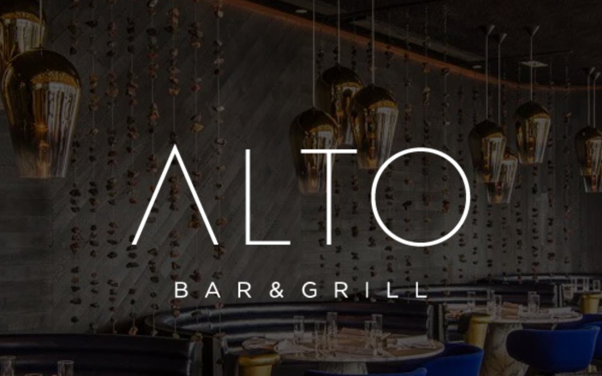 ALTO restaurant page hero with its logo