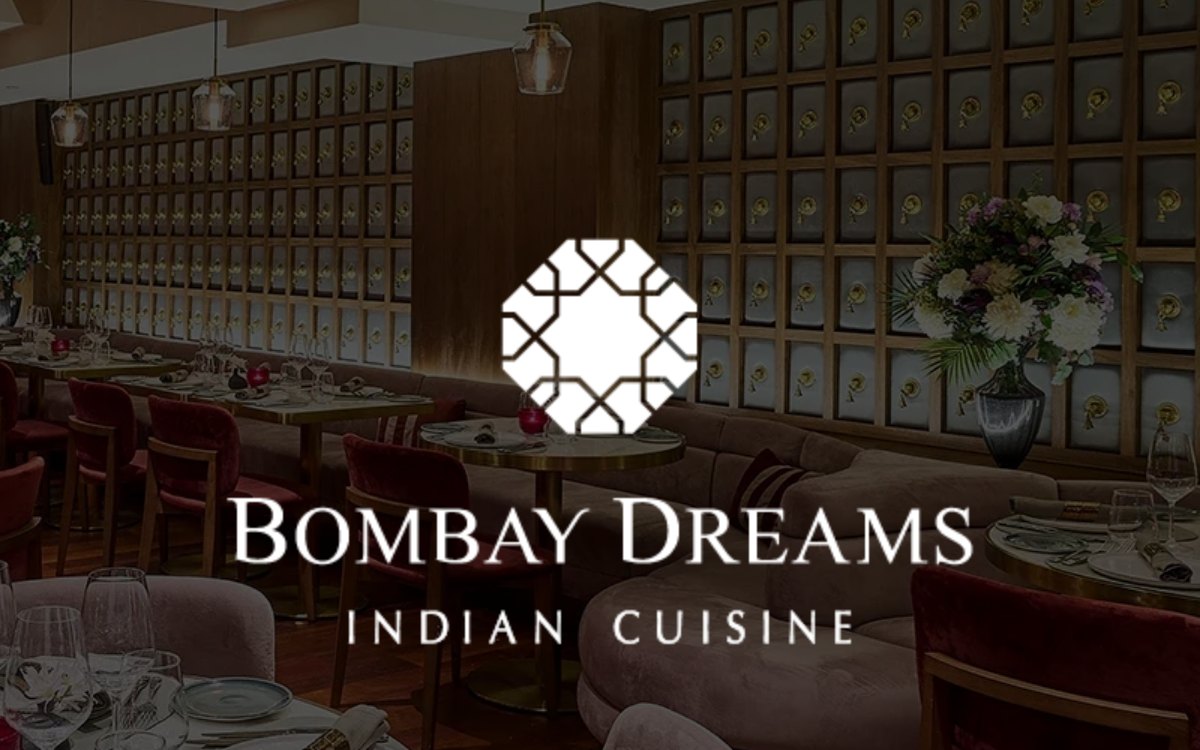 Bombay Dreams restaurant page hero with its logo